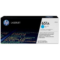 Голубой картридж с тонером HP 651A, голубого цвета 16 000 страниц для Color LaserJet, CE341A