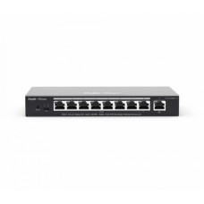 Коммутатор Reyee RG-ES209GC-P L2 PoE+(9x10/100/1000Base-T, 8xPoE+ ports, 120W PoE power budget, Desktop Case, Fanless)