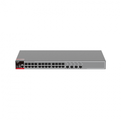 Коммутатор RUIJIE RG-S2915-24GT4MS-P-L managed L2+ PoE+ (24 x 10/100/1000 RJ45; 4 x 2.5GE/1GE SFP ports 370W PoE)