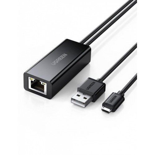 Конвертер сигнала UGREEN 30985 Ethernet Adapter for TV Stick (Black)