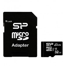 Карта памяти microSDHC 32GB, Silicon Power SP032GBSTHBU1V10SP, Class 10, +adapter