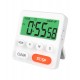 Alarm Clock Ritmix CAT-055, magnet, 2AAA, white
