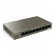 Коммутатор  8+1 port 10/100Mbit, Tenda TEF1109P-8-63W, 8 x PoE, desktop, ext. PS