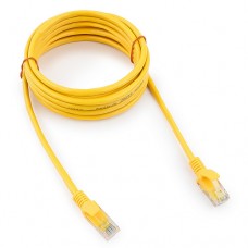 Патч-корд UTP Cablexpert PP12-3M/Y кат.5e, 3м, литой, многожильный (жёлтый)