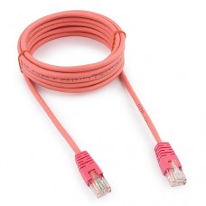 Патч-корд UTP Cablexpert PP12-3M/RO кат.5e, 3м, литой, многожильный (розовый)