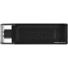 USB Флешка Drive 32Gb, Kingston DataTraveler 70, USB 3.2 (Type-C), Black (DT70/32GB)