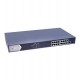 Коммутатор 16 port 10/100/1000M Hikvision DS-3E0518P-E, 16xGb PoE, 1xGb RJ45m 1xGb fiber, PoE 230W, rack