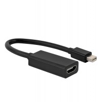 Переходник miniDisplayPort - HDMI, Cablexpert A-mDPM-HDMIF-02, 20M/19F, кабель 15см, черный, пакет