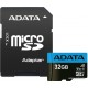 Карта памяти microSDHC 32Gb, ADATA Premier, Class 10 UHS-I U1, адаптер (AUSDH32GUICL10A1-RA1)