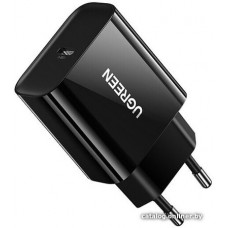 Зарядное устройство UGREEN CD137, USB Type-C PD Fast Charge, черный (10191)