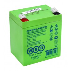 Батарея для UPS 12V,  5.5Ah, WBR GP1255 F2, 90x70x102mm