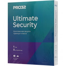 Антивирус Pro32 Ultimate Security, PRO32-PUS-NS(BOX)-1-5 KZ, подписка на 1 год на 5 устройства, box