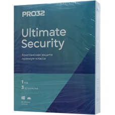 Антивирус Pro32 Ultimate Security, PRO32-PUS-NS(BOX)-1-3 KZ, подписка на 1 год на 3 устройства, box