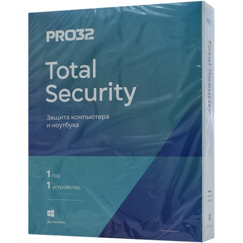 Антивирус Pro32 Total Security, PRO32-PTS-NS(BOX)-1-1 KZ, подписка на 1 год на 1 ПК, box