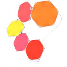 Smart lighting Starter {комплект} Nanoleaf Shapes, Hexagon, (NL42-5002HX-5PK), White, 5 Pack