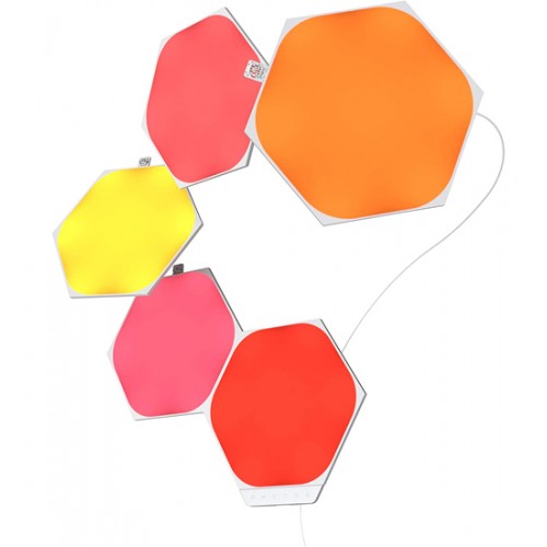 Smart lighting Starter {комплект} Nanoleaf Shapes, Hexagon, (NL42-5002HX-5PK), White, 5 Pack