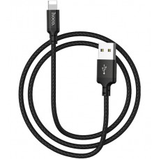 Кабель USB, Type A - Lightning, Hoco  X14, USB 2.0, 2м, black
