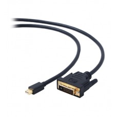 Кабель SVGA, MiniDisplayPort to DVI,  1.8m,  Cablexpert CC-mDPM-DVIM-6