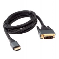 Кабель DVI-D to HDMI, m/m, Cablexpert CC-HDMI-DVI-4K-6, 18+1pin/HDMI, 1.8м