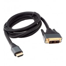 Кабель DVI-D to HDMI, m/m, Cablexpert CC-HDMI-DVI-4K-6, 18+1pin/HDMI, 1.8м