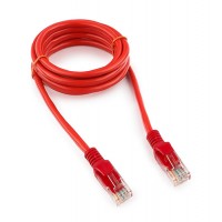 Кабель  Patch cord  UTP 5e-Cat  1.5 m Cablexpert PP12-1.5M/R, красный