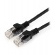 Кабель  Patch cord  UTP 5e-Cat  1.5 m Cablexpert PP12-1.5M/BK, черный