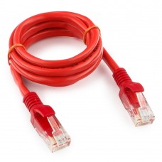Кабель  Patch cord  UTP 5e-Cat  1 m Cablexpert PP12-1M/R, красный