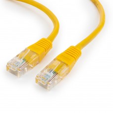 Кабель  Patch cord  UTP 5e-Cat  0.5 m Cablexpert PP12-0.5M/Y, желтый