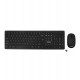 Комплект клавиатура + мышь wireless, Sanc SI-2295+9806, Black