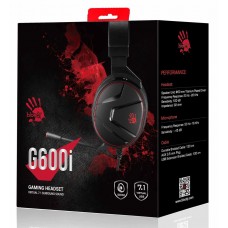 Гарнитура игровая A4Tech Bloody G600i, USB + AUX 3.5 мм.