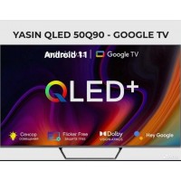 Телевизор 50"", Yasin 50Q90, QLED 4K, Smart, Google TV