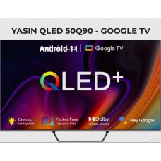 Телевизор 50"", Yasin 50Q90, QLED 4K, Smart, Google TV