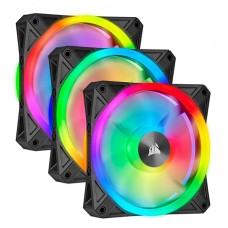 Комплект вентиляторов для корпуса Corsair iCUE QL120 RGB, 12cm (Triple Fan with Lighting Node CORE)