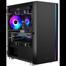 Компьютерный корпус PCCooler LM300 ARGB BK M-ATX/ITX USB3.0, 2xUSB2.0 Black