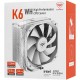 Кулер для процессора PCCooler K6 WH, white