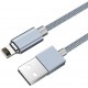 Кабель магнитный USB to Lightning, Hoco U40A, 2.4A, Black, 1.2 м.