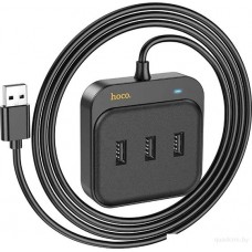 Расширитель USB, Hoco HB35, Type-C to USB 3.0 with Ethernet port, 3 порта