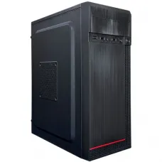 Компьютерный корпус JM 034, mITX, mATX, ATX, USB2.0x2, 3,5"x2 2,5"x3,  БП 400W, Черный