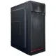Компьютерный корпус JM 034, mITX, mATX, ATX, USB2.0x2, 3,5"x2 2,5"x3,  БП 400W, Черный