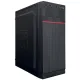 Компьютерный корпус JM 032, mITX, mATX, ATX, USB2.0x2, 3,5"x2 2,5"x3,  БП 400W, Черный