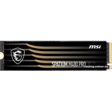 Твердотельный накопитель SSD4000Gb SSD MSI SPATIUM M480 PRO PCIe NVMe R7400Mb/s W7000MB/s SPATIUM M480