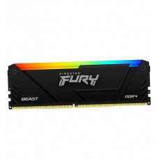 Оперативная память Kingston FURY Beast RGB 8Гб DIMM DDR4, 3600MT/s, CL17, 1.35В, KF436C17BB2A/8