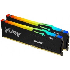 Оперативная память Kingston FURY Beast EXPO RGB 32Гб (16x2) DIMM DDR5, 5600MT/s, CL36 1.25В, KF556C36BBEAK2-32