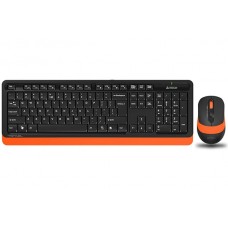 Клавиатура+мышь A4tech Fstyler FG1010-ORANGE, 105 клав., FN12 Multim., 2000 DPI, беспроводная 2,4G