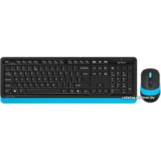 Клавиатура+мышь A4tech Fstyler FG1010-BLUE, 105 клав., FN12 Multim., 2000 DPI, беспроводная 2,4G
