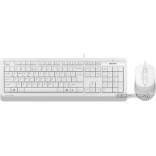 Клавиатура+мышь A4tech Fstyler F1010-WHITE, 105 клавиш, 150см, FN 12 Multimedia, 1600 DPI, USB