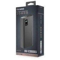 Зарядное устройство Power bank Olmio QR-20 20000mAh QuickCharge3.0 серый