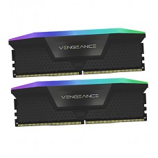 Комплект модулей памяти Corsair Vengeance RGB, CMH32GX5M2B6400C36 (1.4V), DDR5, 32 GB, black