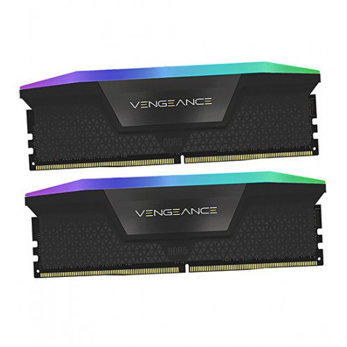Комплект модулей памяти Corsair Vengeance RGB, CMH32GX5M2B6400C36 (1.4V), DDR5, 32 GB, black
