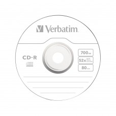 Диск CD-R Verbatim (43432) 700MB 25штук Незаписанный